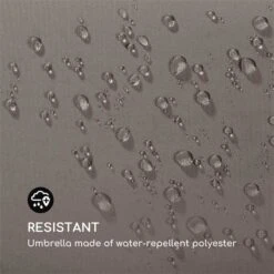 Flex-Shade L Sonnenschirm 130 X 180 Cm Polyester UV 50 Dunkelgrau -Garten Store 10034726 yy 0004 logo Blumfeldt Flex Shade L Sonnenschirm 130x180 grau