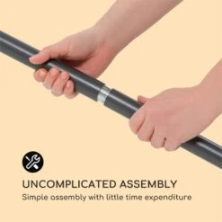 Flex-Shade L Sonnenschirm 130 X 180 Cm Polyester UV 50 Dunkelgrau -Garten Store 10034726 yy 0008 logo Blumfeldt Flex Shade L Sonnenschirm 130x180 grau