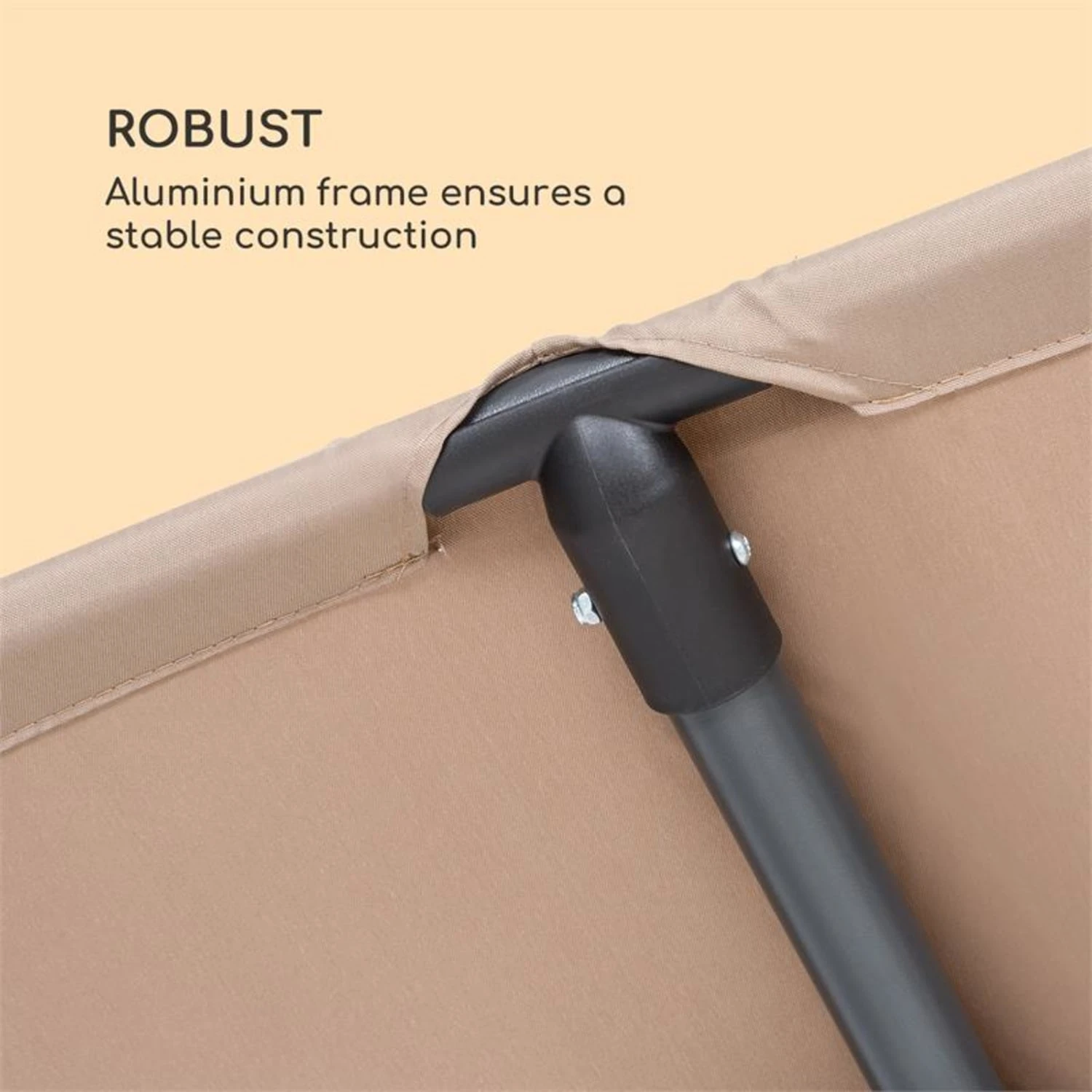 Flex-Shade XL Sonnenschirm 150 X 210 Cm Polyester UV 50 Taupe 5 Flex-Shade XL Sonnenschirm 150 X 210 Cm Polyester UV 50 Taupe – Bild 5