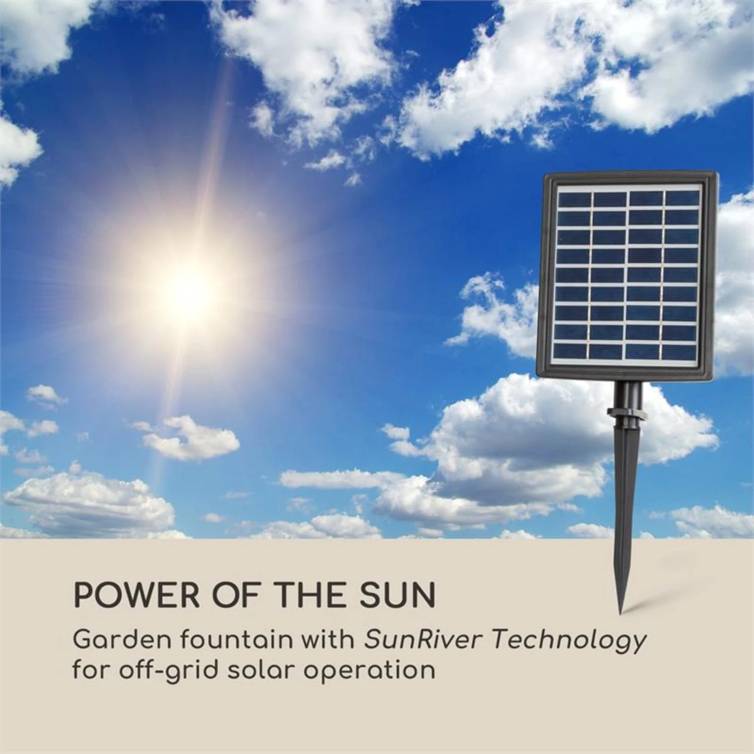 Mantua Kaskadenbrunnen Gartenbrunnen 4 Stufen Akku 2,8W Solar LED 2 Mantua Kaskadenbrunnen Gartenbrunnen 4 Stufen Akku 2,8W Solar LED – Bild 2