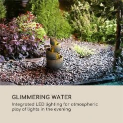 Mantua Kaskadenbrunnen Gartenbrunnen 4 Stufen Akku 2,8W Solar LED 12 Mantua Kaskadenbrunnen Gartenbrunnen 4 Stufen Akku 2,8W Solar LED -Garten Store 10034730 yy 0007 logo Blumfeldt Mantua Kaskadenbrunnen