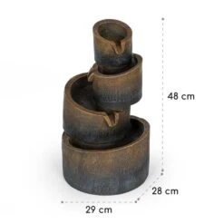 Mantua Kaskadenbrunnen Gartenbrunnen 4 Stufen Akku 2,8W Solar LED 13 Mantua Kaskadenbrunnen Gartenbrunnen 4 Stufen Akku 2,8W Solar LED -Garten Store 10034730 yy 0008 logo Blumfeldt Mantua Kaskadenbrunnen