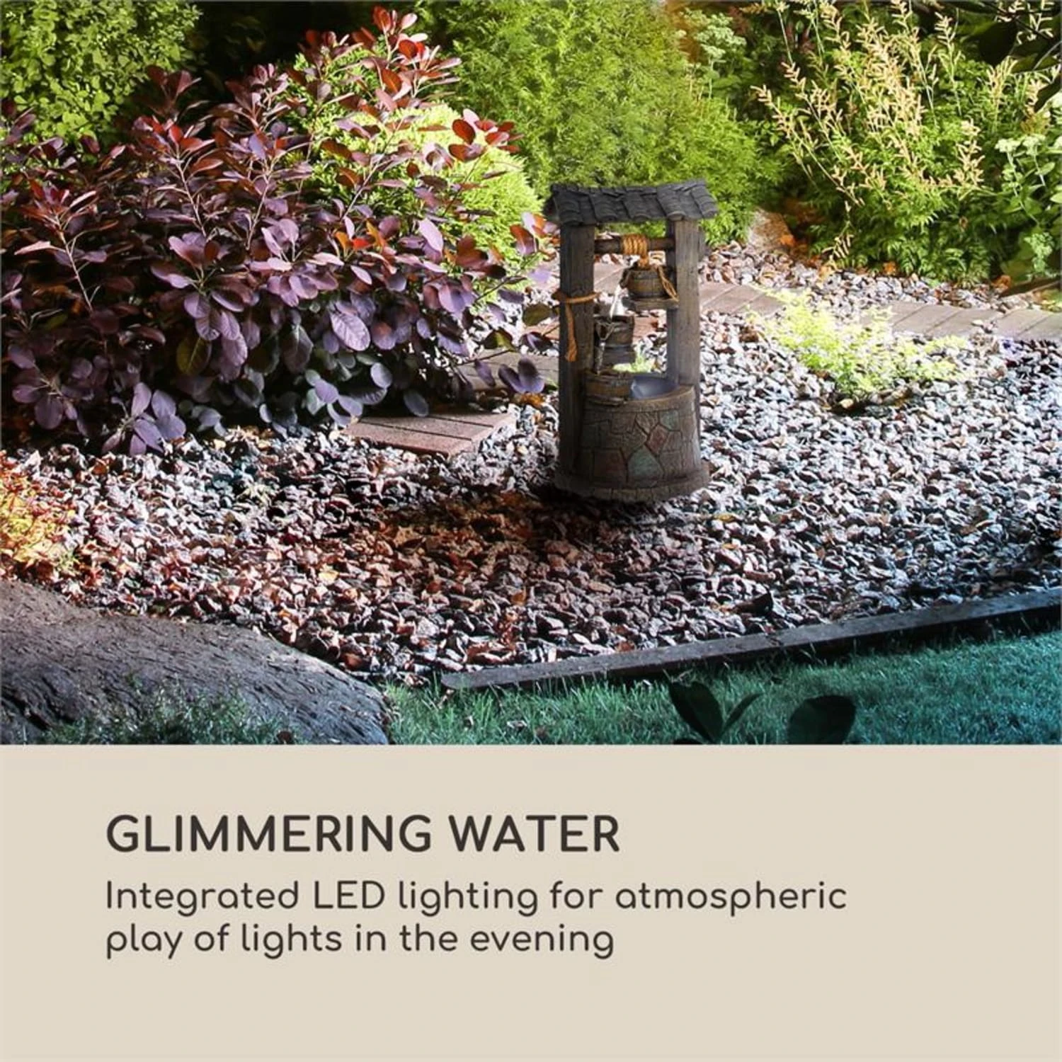 Speyer Kaskadenbrunnen Gartenbrunnen 4 Stufen Akku 2,8W Solar LED 6 Speyer Kaskadenbrunnen Gartenbrunnen 4 Stufen Akku 2,8W Solar LED – Bild 6