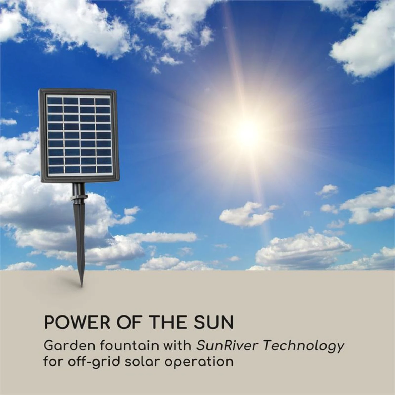 Messina Kaskadenbrunnen Solarbrunnen Gartenbrunnen Akku Solarpanel LED 2 Messina Kaskadenbrunnen Solarbrunnen Gartenbrunnen Akku Solarpanel LED – Bild 2