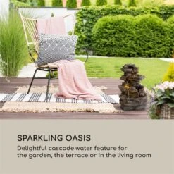Messina Kaskadenbrunnen Solarbrunnen Gartenbrunnen Akku Solarpanel LED 10 Messina Kaskadenbrunnen Solarbrunnen Gartenbrunnen Akku Solarpanel LED -Garten Store 10034734 yy 0003 logo Blumfeldt Messina Kaskadenbrunnen