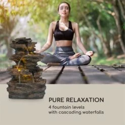 Messina Kaskadenbrunnen Solarbrunnen Gartenbrunnen Akku Solarpanel LED 11 Messina Kaskadenbrunnen Solarbrunnen Gartenbrunnen Akku Solarpanel LED -Garten Store 10034734 yy 0004 logo Blumfeldt Messina Kaskadenbrunnen