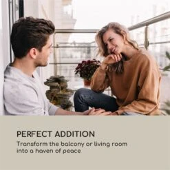 Messina Kaskadenbrunnen Solarbrunnen Gartenbrunnen Akku Solarpanel LED 13 Messina Kaskadenbrunnen Solarbrunnen Gartenbrunnen Akku Solarpanel LED -Garten Store 10034734 yy 0006 logo Blumfeldt Messina Kaskadenbrunnen