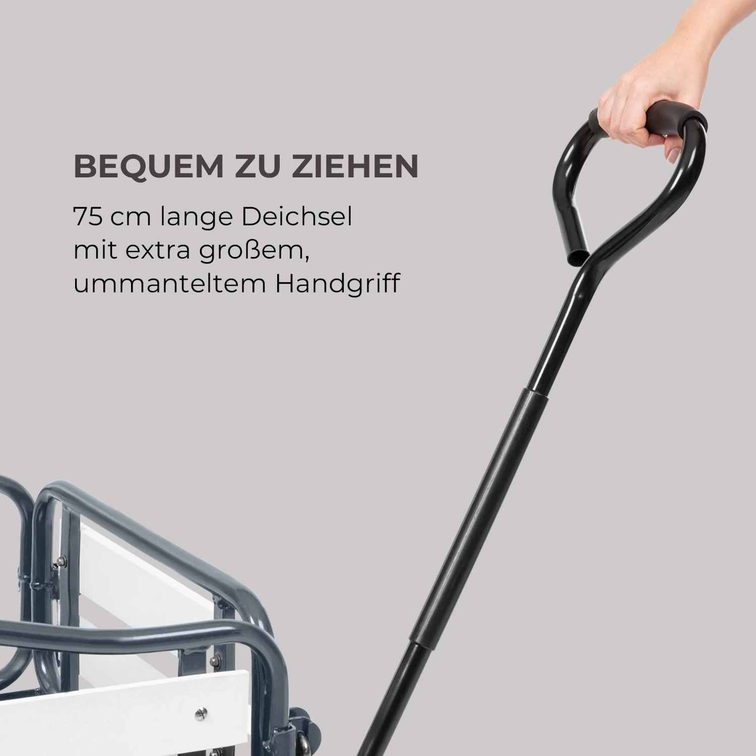 Ventura Handwagen Bollerwagen Schwerlast 300 Kg Wetterfest Stahl WPC 6 Ventura Handwagen Bollerwagen Schwerlast 300 Kg Wetterfest Stahl WPC – Bild 6