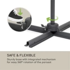 Belo Horizonte Sonnenschirm Sonnenschutz Ø 292cm Polyester Wasserabweisend Inkl. Standbasis Creme 11 Belo Horizonte Sonnenschirm Sonnenschutz Ø 292cm Polyester Wasserabweisend Inkl. Standbasis Creme -Garten Store 10034743 yy 0004 logo blumfeldt Belo Horizonte Sonnenschirm creme