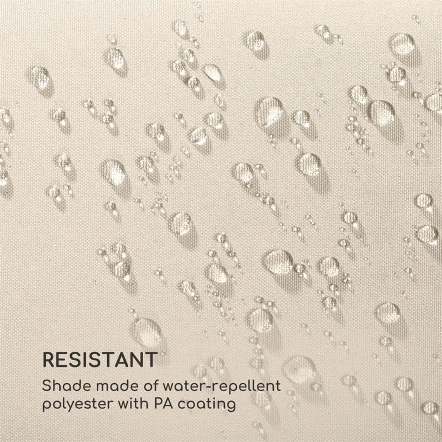 Belo Horizonte Sonnenschirm Sonnenschutz Ø 292cm Polyester Wasserabweisend Inkl. Standbasis Creme 6 Belo Horizonte Sonnenschirm Sonnenschutz Ø 292cm Polyester Wasserabweisend Inkl. Standbasis Creme – Bild 6