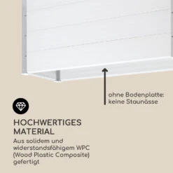 Nova Grow Gartenbeet 150 X 91 X 50 Cm WPC Holzoptik Weiß 12 Nova Grow Gartenbeet 150 X 91 X 50 Cm WPC Holzoptik Weiß -Garten Store 10034746 de 0004 logo