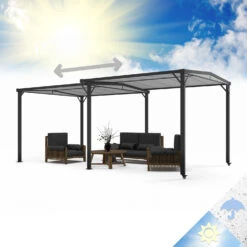 Pantheon Solid Sky Expand Pavillon 3x2,5x3 M Aluminium Polycarbonat
