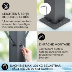 Pantheon Solid Sky Expand Pavillon 3x2,5x3 M Aluminium Polycarbonat 9 Pantheon Solid Sky Expand Pavillon 3x2,5x3 M Aluminium Polycarbonat -Garten Store 10034750 de 0003 usp