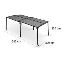 Pantheon Solid Sky Expand Pavillon 3x2,5x3 M Aluminium Polycarbonat 13 Pantheon Solid Sky Expand Pavillon 3x2,5x3 M Aluminium Polycarbonat -Garten Store 10034750 yy 0007 dimensions