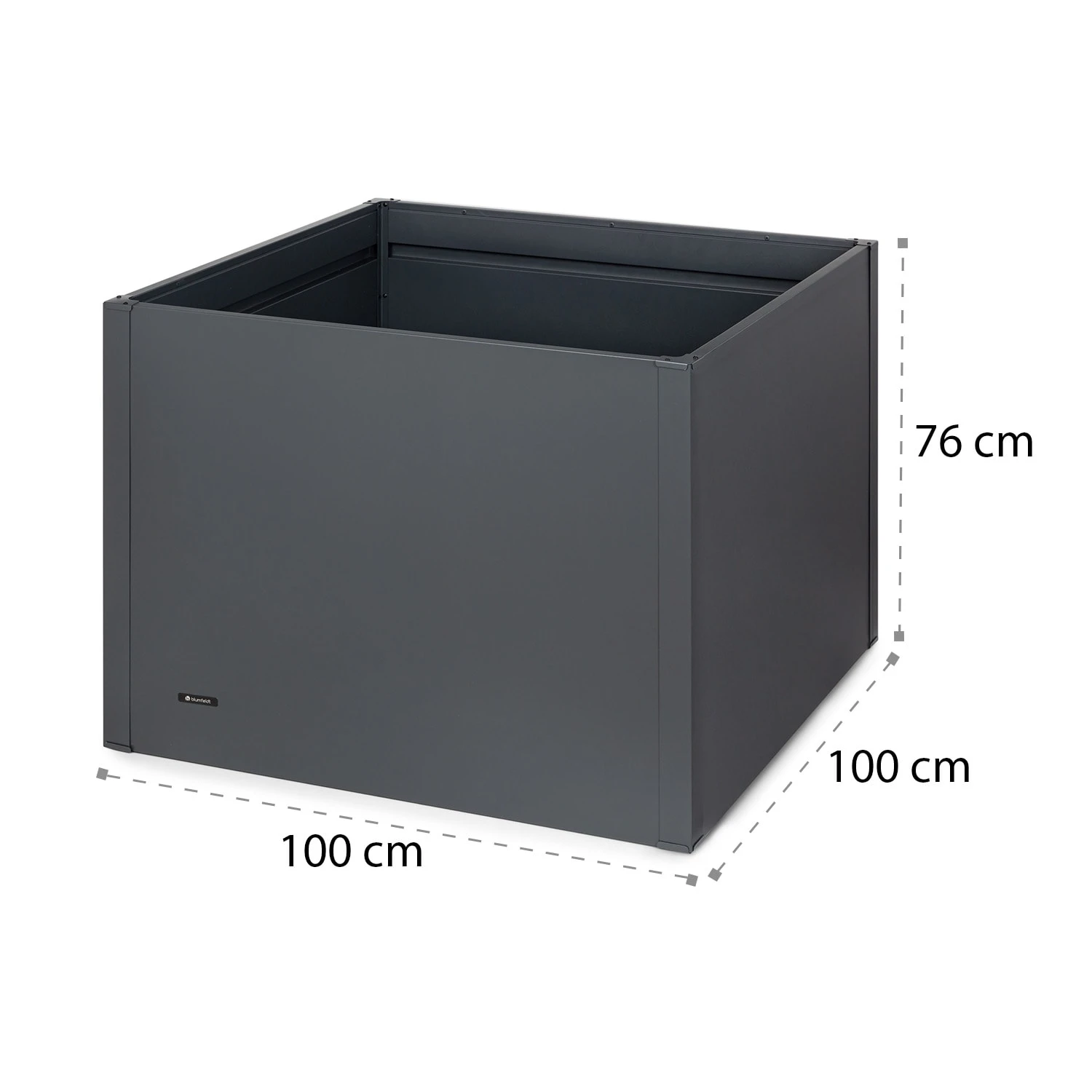 Highgrow Deluxe Hochbeet 100 X 76 X 100 Cm Verzinkter Stahl 7 Highgrow Deluxe Hochbeet 100 X 76 X 100 Cm Verzinkter Stahl – Bild 7