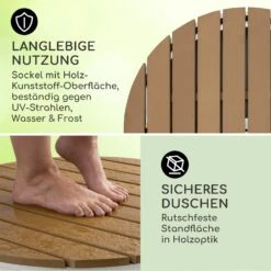 Sumatra Breeze Round Gartendusche WPC Aluminium 70x55cm Rund 9 Sumatra Breeze Round Gartendusche WPC Aluminium 70x55cm Rund -Garten Store 10034760 de 0003 usp