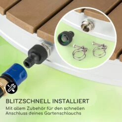 Sumatra Breeze Round Gartendusche WPC Aluminium 70x55cm Rund 11 Sumatra Breeze Round Gartendusche WPC Aluminium 70x55cm Rund -Garten Store 10034760 de 0005 usp