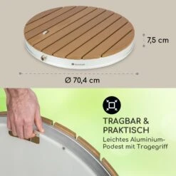 Sumatra Breeze Round Gartendusche WPC Aluminium 70x55cm Rund 12 Sumatra Breeze Round Gartendusche WPC Aluminium 70x55cm Rund -Garten Store 10034760 de 0006 usp