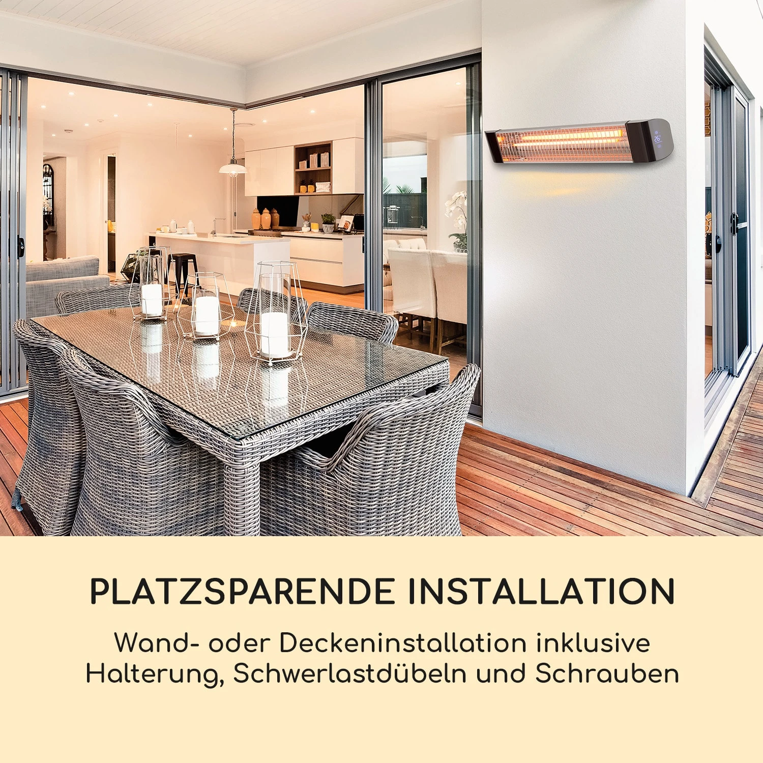 Smartwave Infrarot-Heizstrahler Carbonröhre 2400W WiFi Appsteuerung 4 Smartwave Infrarot-Heizstrahler Carbonröhre 2400W WiFi Appsteuerung – Bild 4