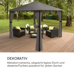 Mondo Gartenpavillon Partyzelt Gazebo 295x262x295 Stahl Polyester 15 Mondo Gartenpavillon Partyzelt Gazebo 295x262x295 Stahl Polyester -Garten Store 10034763 de 0007 logo