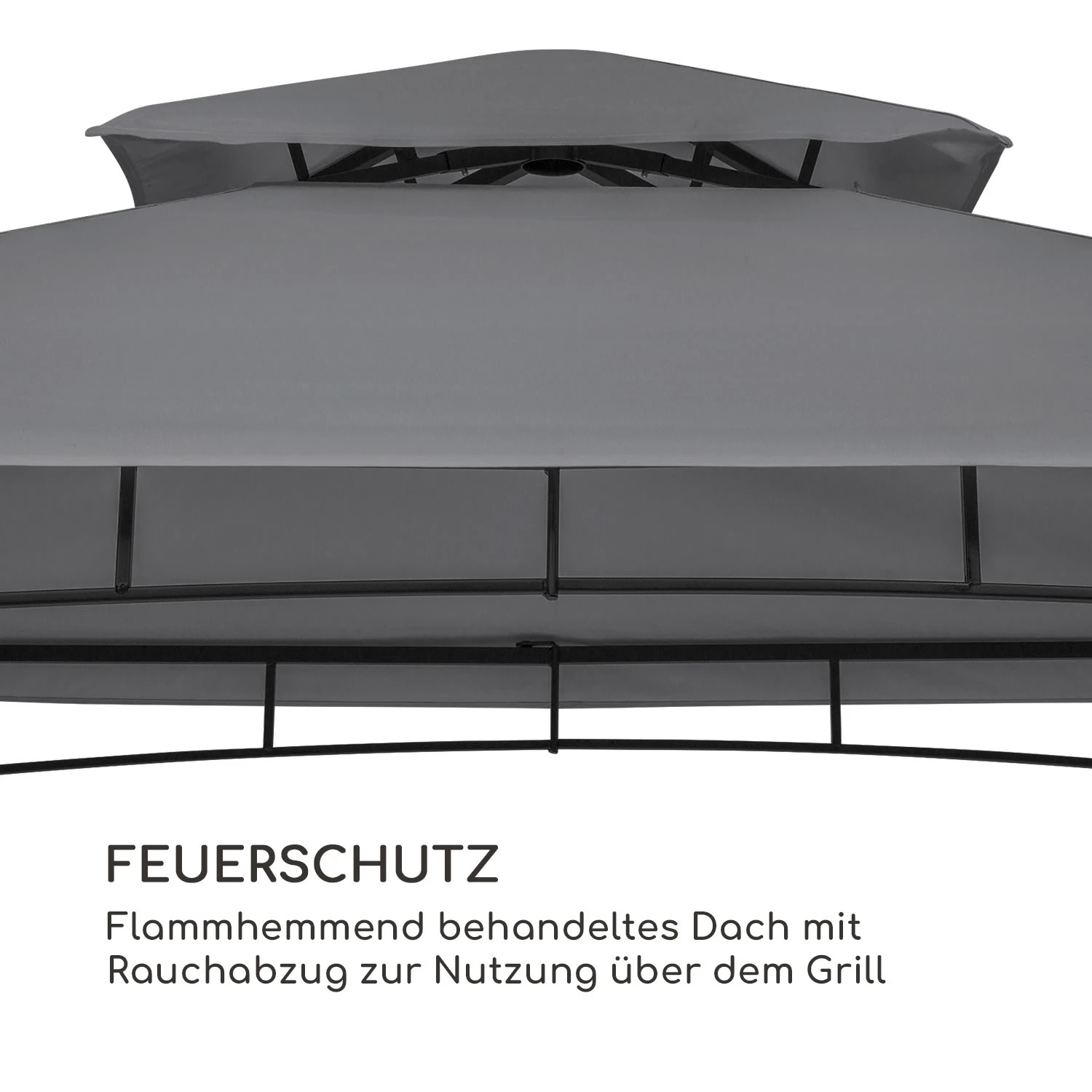 Steakhouse Wings Pavillon 244x260x152cm 160 G/m² PE Flammhemmend Stahl 4 Steakhouse Wings Pavillon 244x260x152cm 160 G/m² PE Flammhemmend Stahl – Bild 4