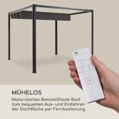 Pantheon RemoteShade Ambient Pavillon Motor-Dach 3x3m LED-Licht PE -Garten Store 10034782 de 0003 logo