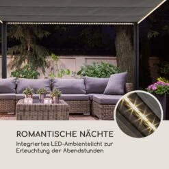 Pantheon RemoteShade Ambient Pavillon Motor-Dach 3x3m LED-Licht PE -Garten Store 10034782 de 0004 logo