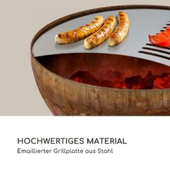 Savage Feuerschale Mit Grill  Ø: 60,5 Cm Stahl Inkl. Wetterschutz Rost -Garten Store 10034800 de 0003 logo