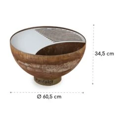 Savage Feuerschale Mit Grill  Ø: 60,5 Cm Stahl Inkl. Wetterschutz Rost -Garten Store 10034800 yy 0009 logo