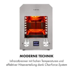 Hannibal Hochtemperaturgrill Indoor 2.200W 850°C Edelstahl Silber 11 Hannibal Hochtemperaturgrill Indoor 2.200W 850°C Edelstahl Silber -Garten Store 10034803 de 0003 logo