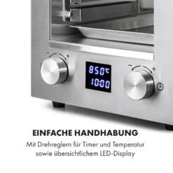 Hannibal Hochtemperaturgrill Indoor 2.200W 850°C Edelstahl Silber 13 Hannibal Hochtemperaturgrill Indoor 2.200W 850°C Edelstahl Silber -Garten Store 10034803 de 0005 logo