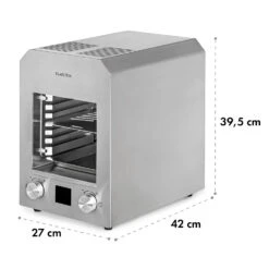Hannibal Hochtemperaturgrill Indoor 2.200W 850°C Edelstahl Silber 17 Hannibal Hochtemperaturgrill Indoor 2.200W 850°C Edelstahl Silber -Garten Store 10034803 yy 0009 logo Klarstein Hannibal Hochtemperaturgrill silber