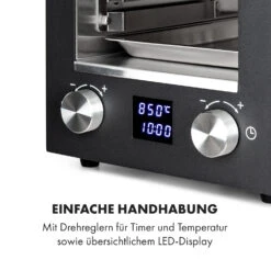 Hannibal Hochtemperaturgrill Indoor 2.200W 850°C Edelstahl Schwarz -Garten Store 10034804 de 0005 logo