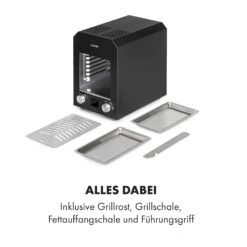 Hannibal Hochtemperaturgrill Indoor 2.200W 850°C Edelstahl Schwarz -Garten Store 10034804 de 0008 logo