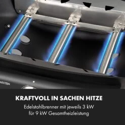 Vanquish Gasgrill 3 Edelstahlbrenner 3 X 3 KW 63,5 X 45 Cm Grillfläche -Garten Store 10034805 de 0004 logo