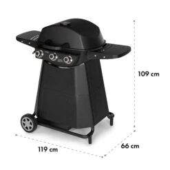 Vanquish Gasgrill 3 Edelstahlbrenner 3 X 3 KW 63,5 X 45 Cm Grillfläche -Garten Store 10034805 yy 0009 logo Klarstein Vanquish Gasgrill schwarz