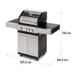 Valkyrie Gasgrill 3x3,2 + 2,9 KW Sichtfenster 54x42 Cm Grill Edelstahl 19 Valkyrie Gasgrill 3x3,2 + 2,9 KW Sichtfenster 54x42 Cm Grill Edelstahl -Garten Store 10034845 yy 0010 logo Klarstein Valkyrie Gasgrill 3plus1 Brenner Edelstahl