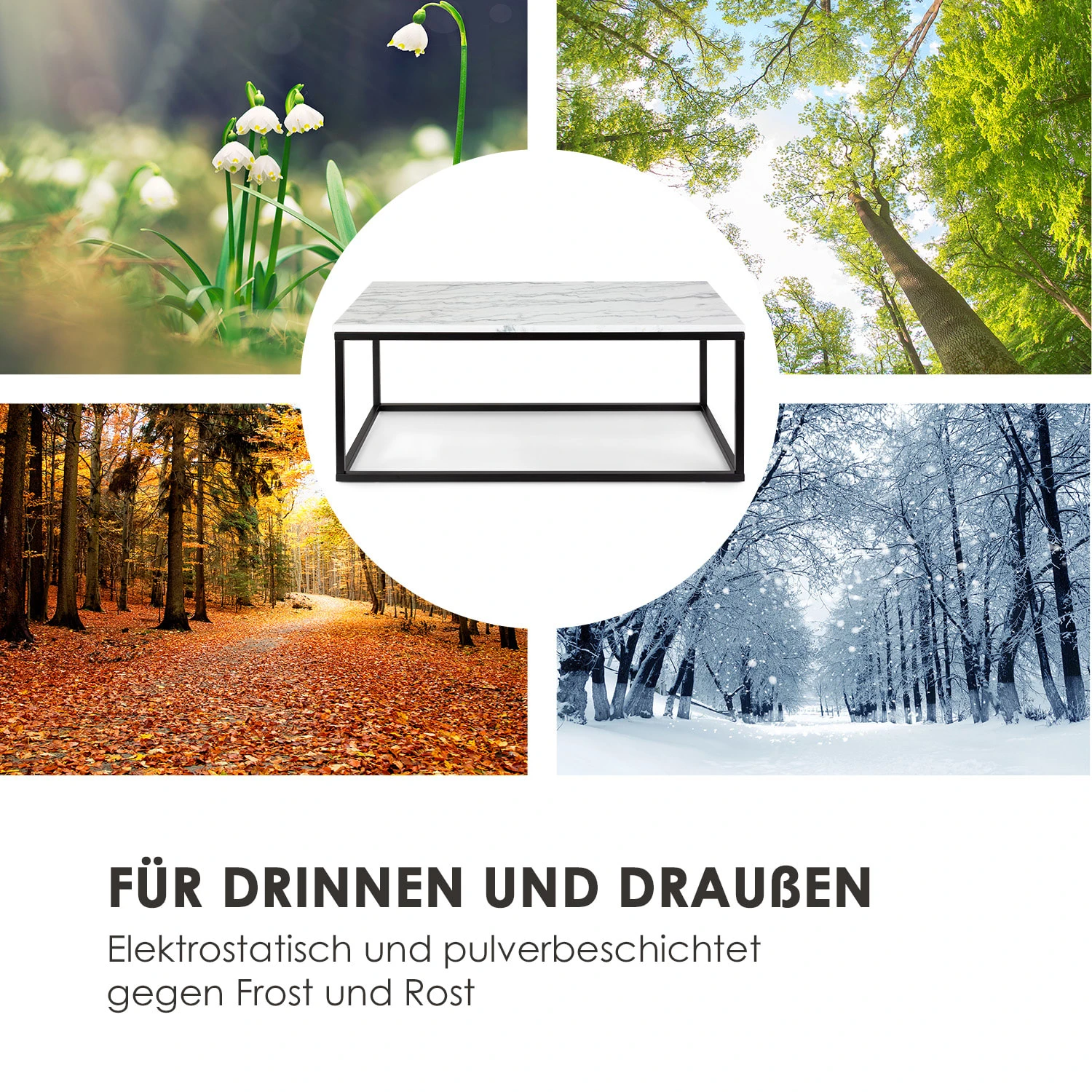 Volos T100 Couchtisch 100x40x50cm (BxHxT) Marmor Indoor & Outdoor 3 Volos T100 Couchtisch 100x40x50cm (BxHxT) Marmor Indoor & Outdoor – Bild 3