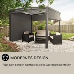 Pantheon Cortina Solid Sky Pergola Vordach 3x3m Polycarbonat Vorhänge -Garten Store 10034985 de 0006 usp