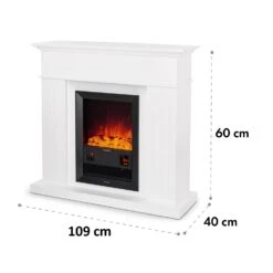 Kamini FXL Elektrischer Kamin Kamineinsatz 1000/2000W 2W LED -Garten Store 10035058 yy 0008 dimensions