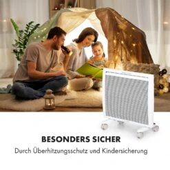 Klarstein Hot Spot Slimcurve Double Wave 2-in-1 Heizgerät 1000W Wochentimer Weiß -Garten Store 10035059 de 0007 logo