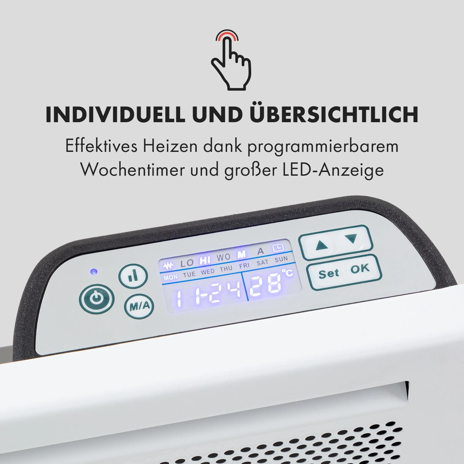 Hot Spot Slimcurve Double Wave 2-in-1 Heizgerät 2000W Wochentimer 4 Hot Spot Slimcurve Double Wave 2-in-1 Heizgerät 2000W Wochentimer – Bild 4