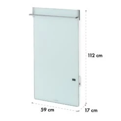 Hot Spot Crystal Spotless Smart Infrarotheizung 59x112cm 750W App-Steuerung -Garten Store 10035064 yy 0009 logo Klarstein HotSpotCrystal Spotless Smart IRHeizungW