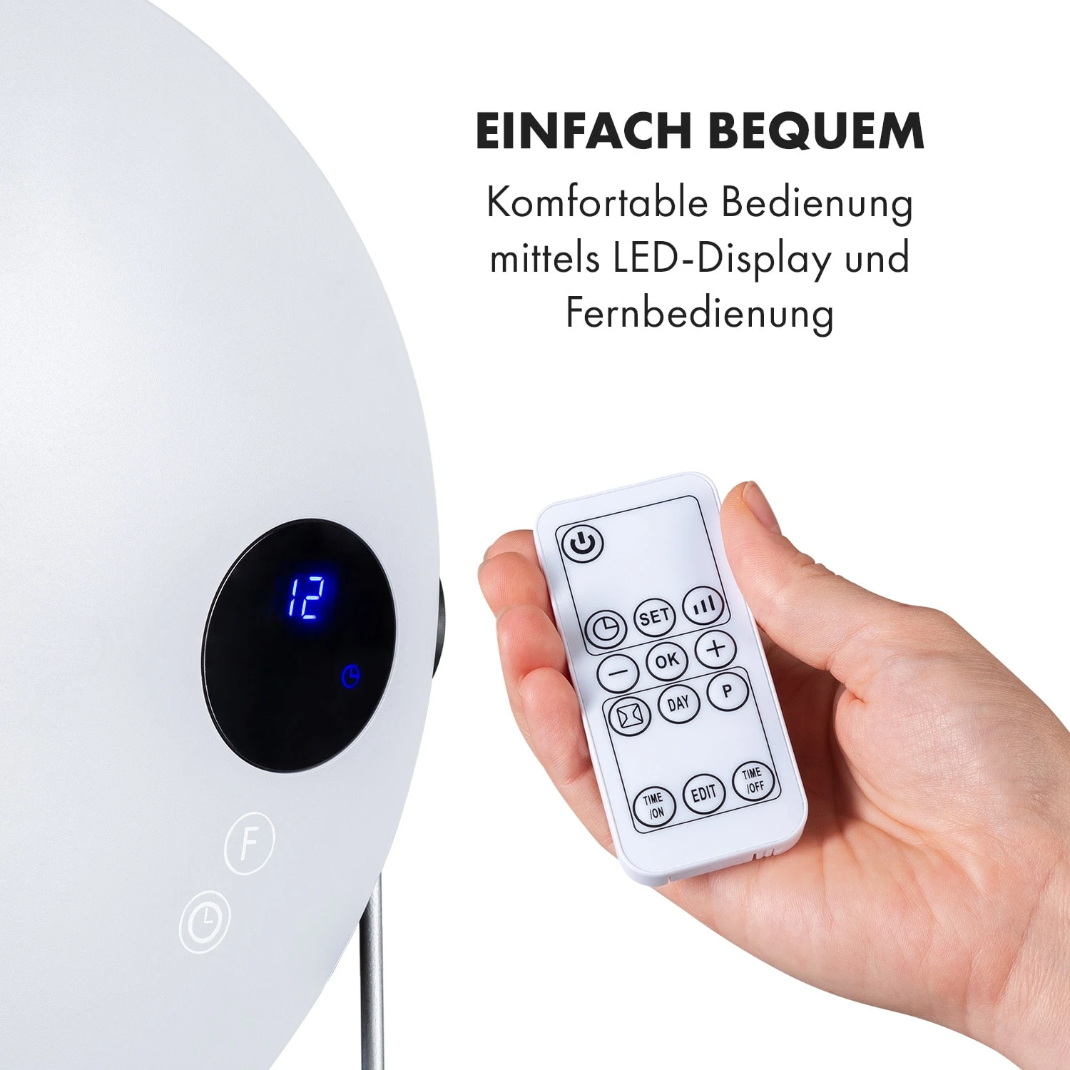 Hot Spot Pebble Heizlüfter 2000W Handtuchtrockner Timer Fernbedienung 5 Hot Spot Pebble Heizlüfter 2000W Handtuchtrockner Timer Fernbedienung – Bild 5