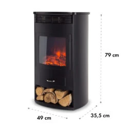 Bormio Smart Elektrokamin 950/1900W Thermostat Wochentimer 19 Bormio Smart Elektrokamin 950/1900W Thermostat Wochentimer -Garten Store 10035086 yy 0010 logo Klarstein Bormio Smart schwarz