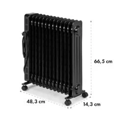 Thermaxx Heatstream Ölradiator 2500W 5-35 °C, 24h-Timer -Garten Store 10035109 yy 0010 logo Klarstein Thermaxx Heatstream Oelradiator Schwarz