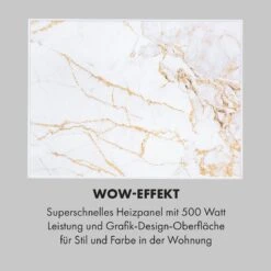 Wonderwall Air Art Smart Infrarotheizung 80x60cm 500W Wandmontage Marmor -Garten Store 10035123 de 0005 logo
