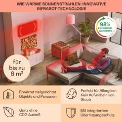Wonderwall Air Infinite 300 Infrarotheizung 60x50cm 300W Fernbedienung 12 Wonderwall Air Infinite 300 Infrarotheizung 60x50cm 300W Fernbedienung -Garten Store 10035168 de 0004 usp