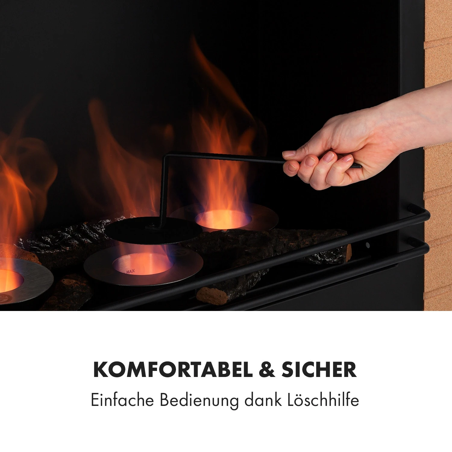 Phantasma Brickline Ethanol-Kamin 3,4 KW Backstein-Optik MDF 3 Phantasma Brickline Ethanol-Kamin 3,4 KW Backstein-Optik MDF – Bild 3