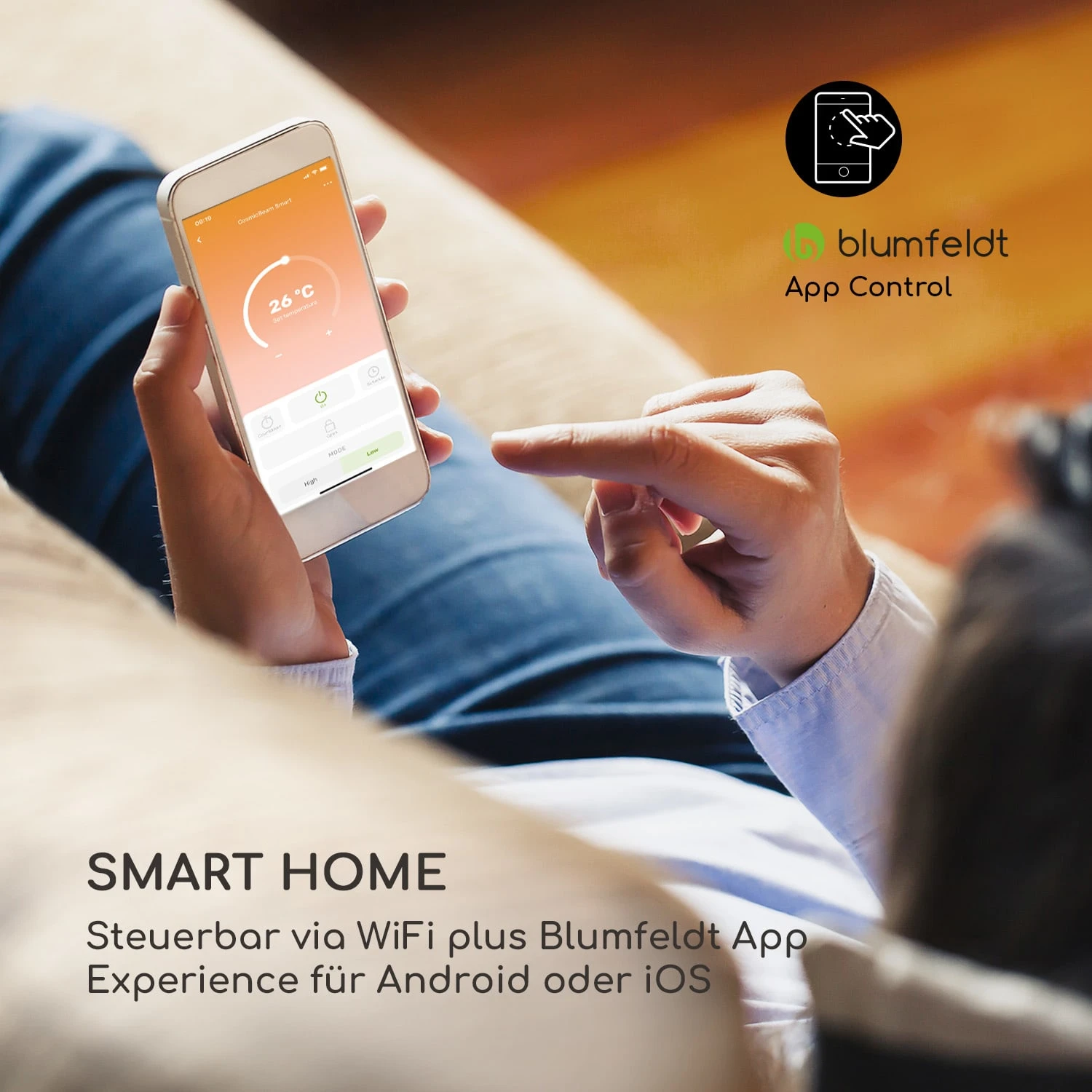 Cosmic Beam Smart 30 Infrarot-Heizstrahler 3000W App-Steuerung Fernbedienung 2 Cosmic Beam Smart 30 Infrarot-Heizstrahler 3000W App-Steuerung Fernbedienung – Bild 2